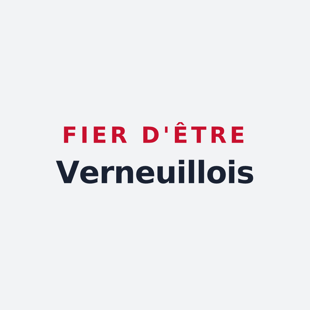 Poster « Fier d'être Verneuillois » — design pour Verneuil-en-Bourbonnais