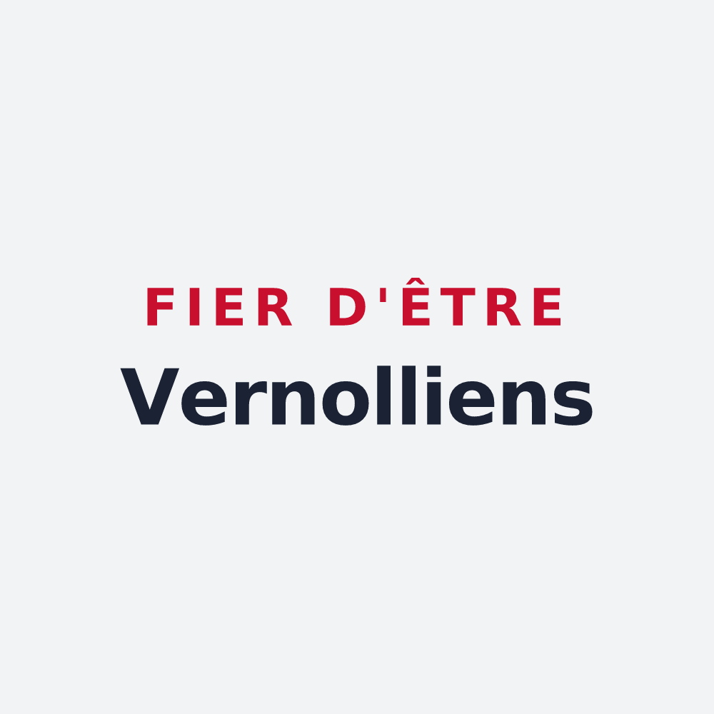 Poster « Fier d'être Vernolliens » — design pour Verneuil-sur-Indre