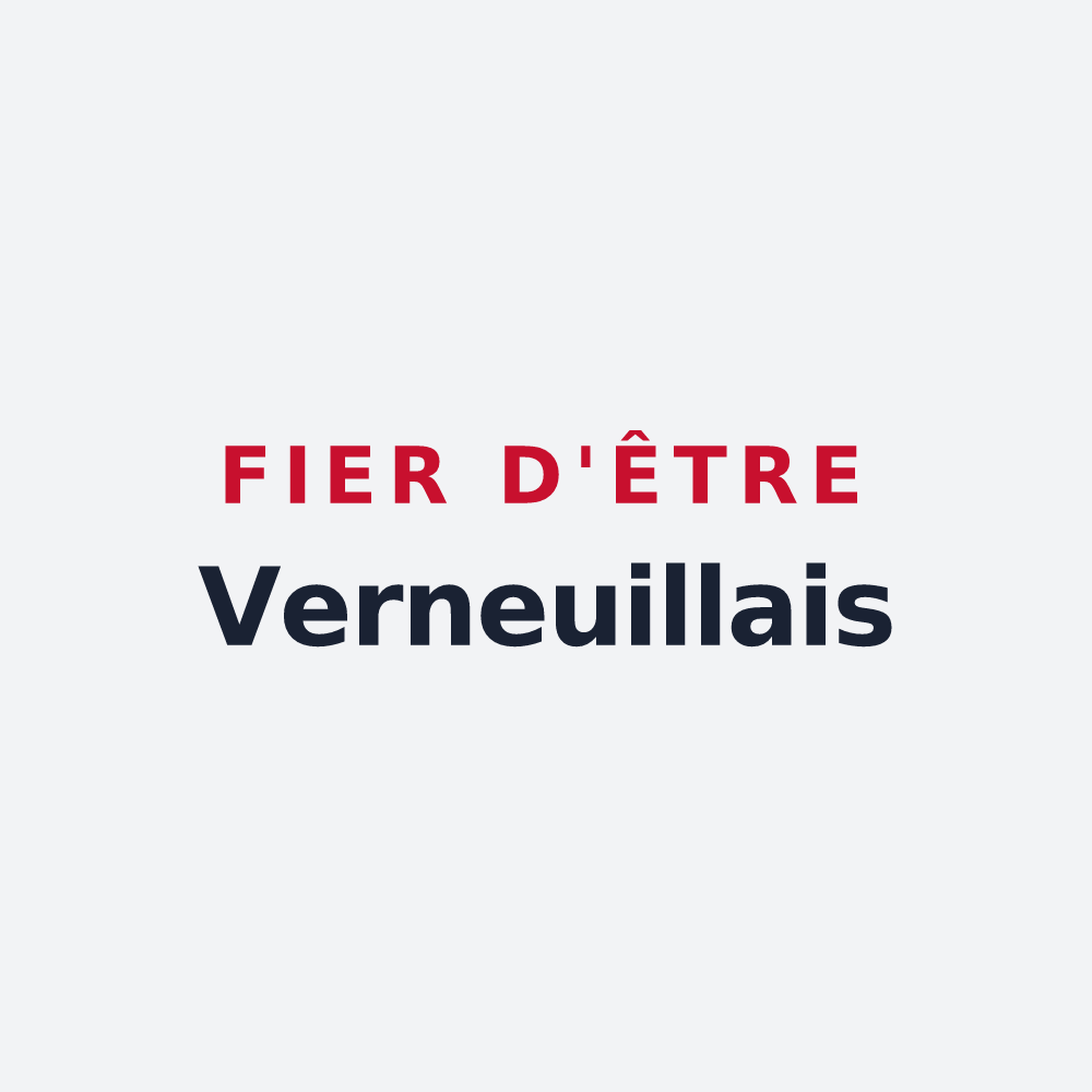 Poster « Fier d'être Verneuillais » — design pour Verneuil-sur-Vienne
