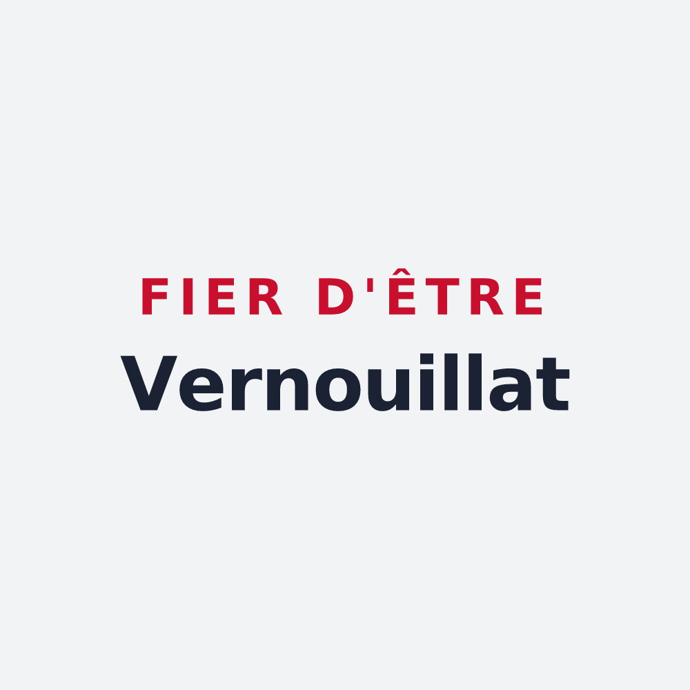 Poster « Fier d'être Vernouillat » — design pour Verneuil