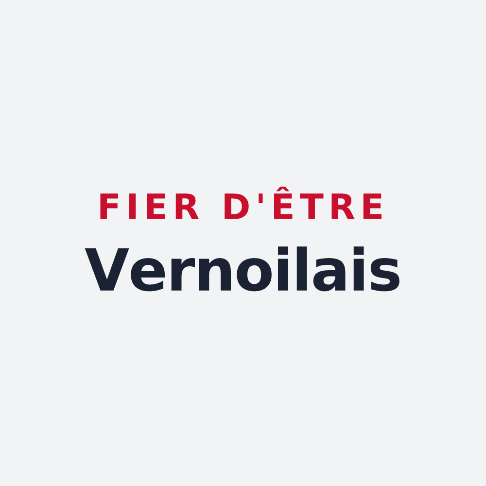 Poster « Fier d'être Vernoilais » — design pour Vernoil-le-Fourrier