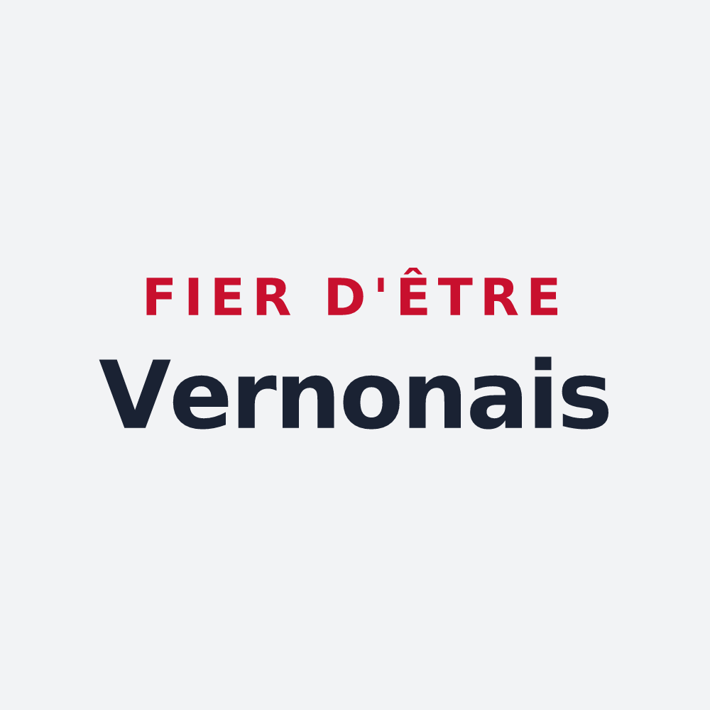 Poster « Fier d'être Vernonais » — design pour Vernon