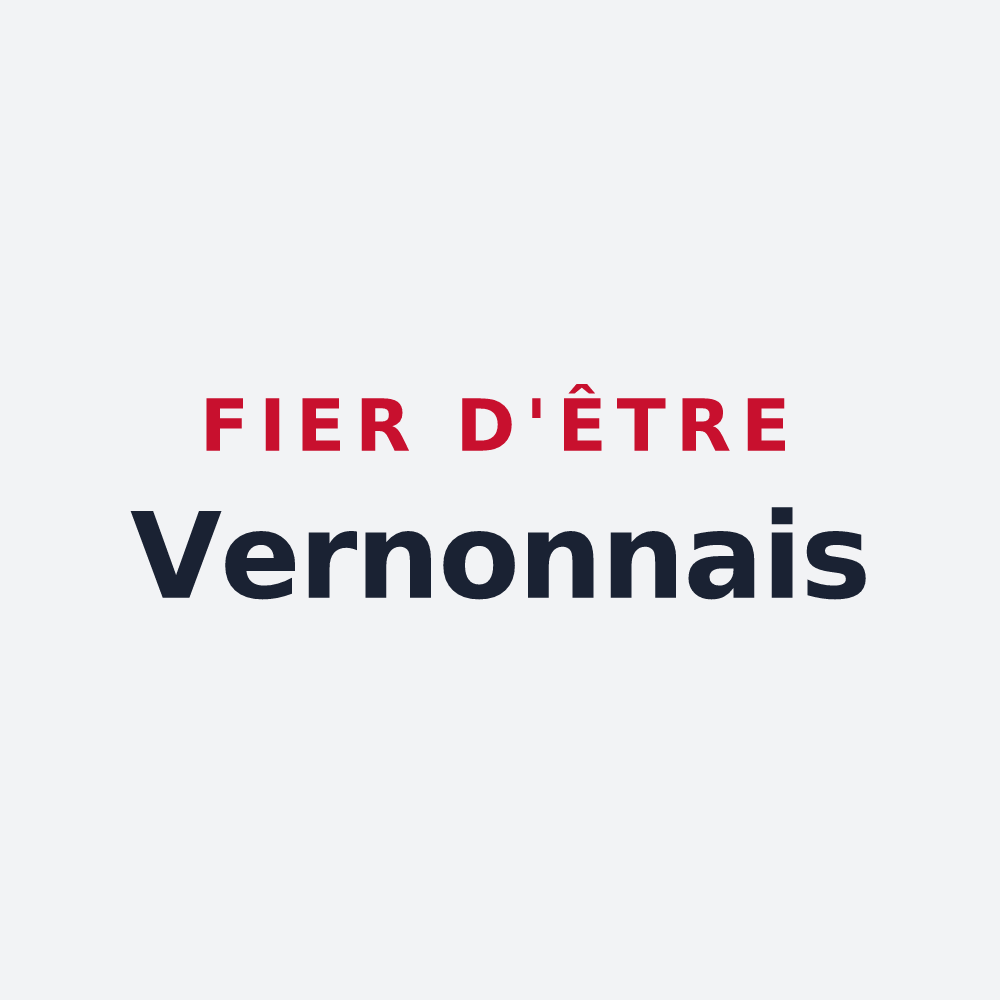 Poster « Fier d'être Vernonnais » — design pour Vernon