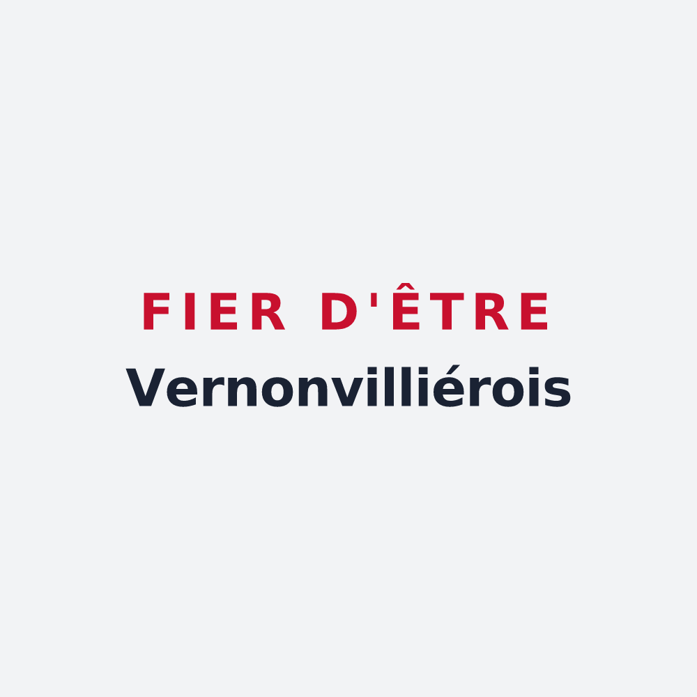 Poster « Fier d'être Vernonvilliérois » — design pour Vernonvilliers