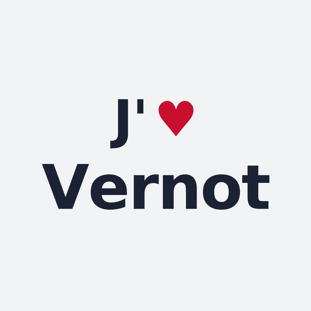 Poster personnalisé Vernot — design J'aime Vernot