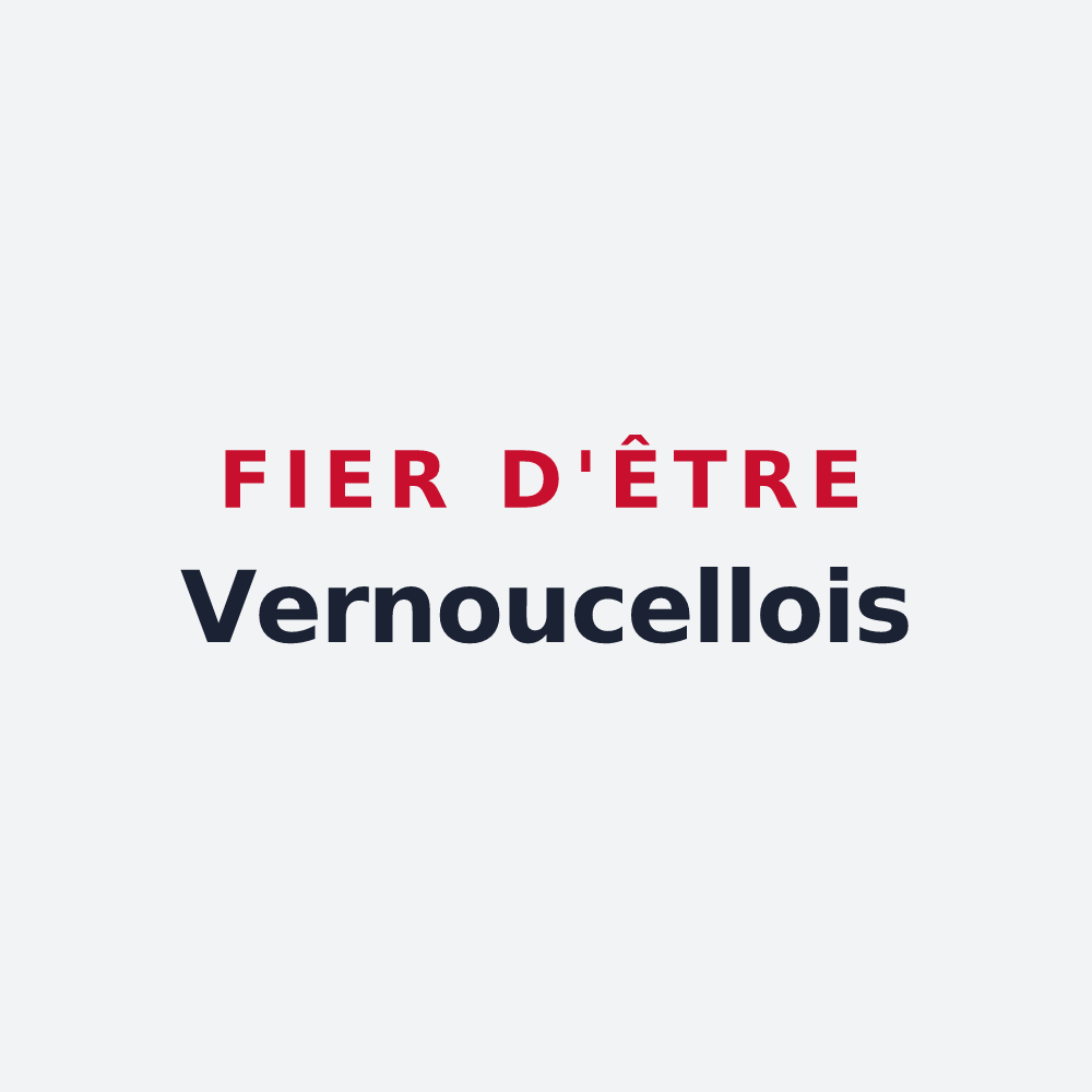 Poster « Fier d'être Vernoucellois » — design pour Vernou-la-Celle-sur-Seine