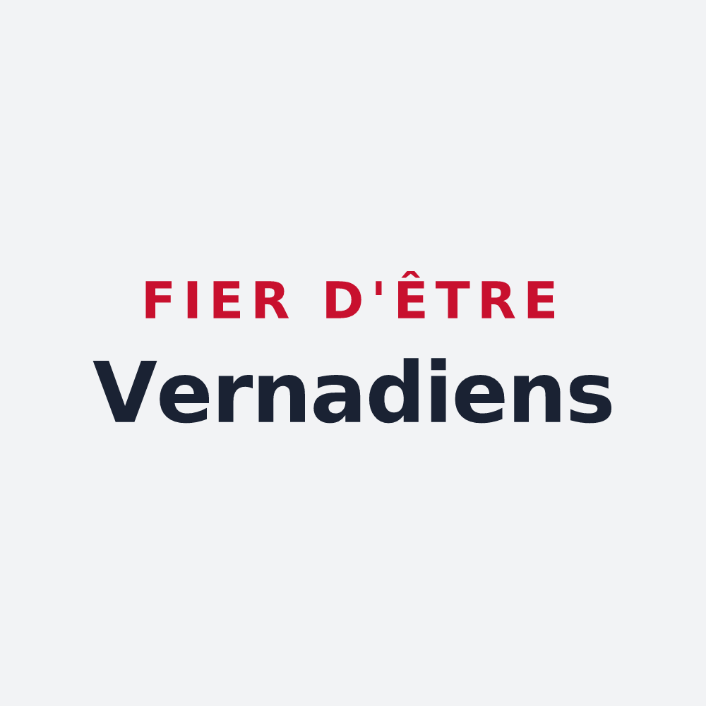 Poster « Fier d'être Vernadiens » — design pour Vernou-sur-Brenne