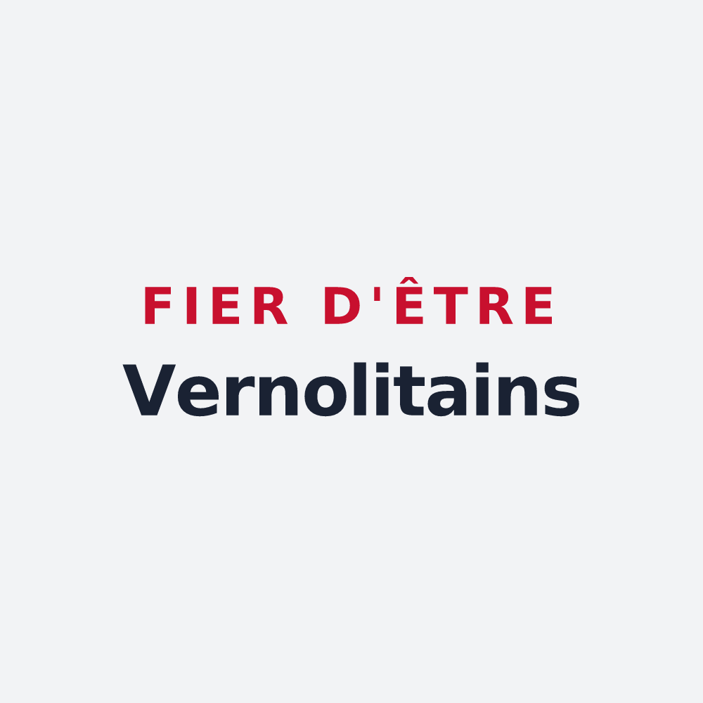 Poster « Fier d'être Vernolitains » — design pour Vernouillet
