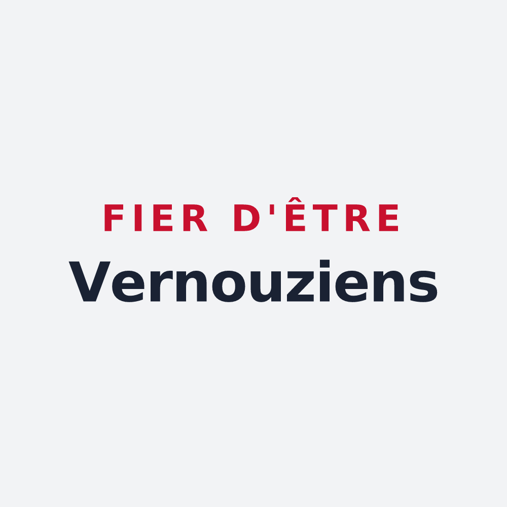 Poster « Fier d'être Vernouziens » — design pour Vernoux-en-Gâtine