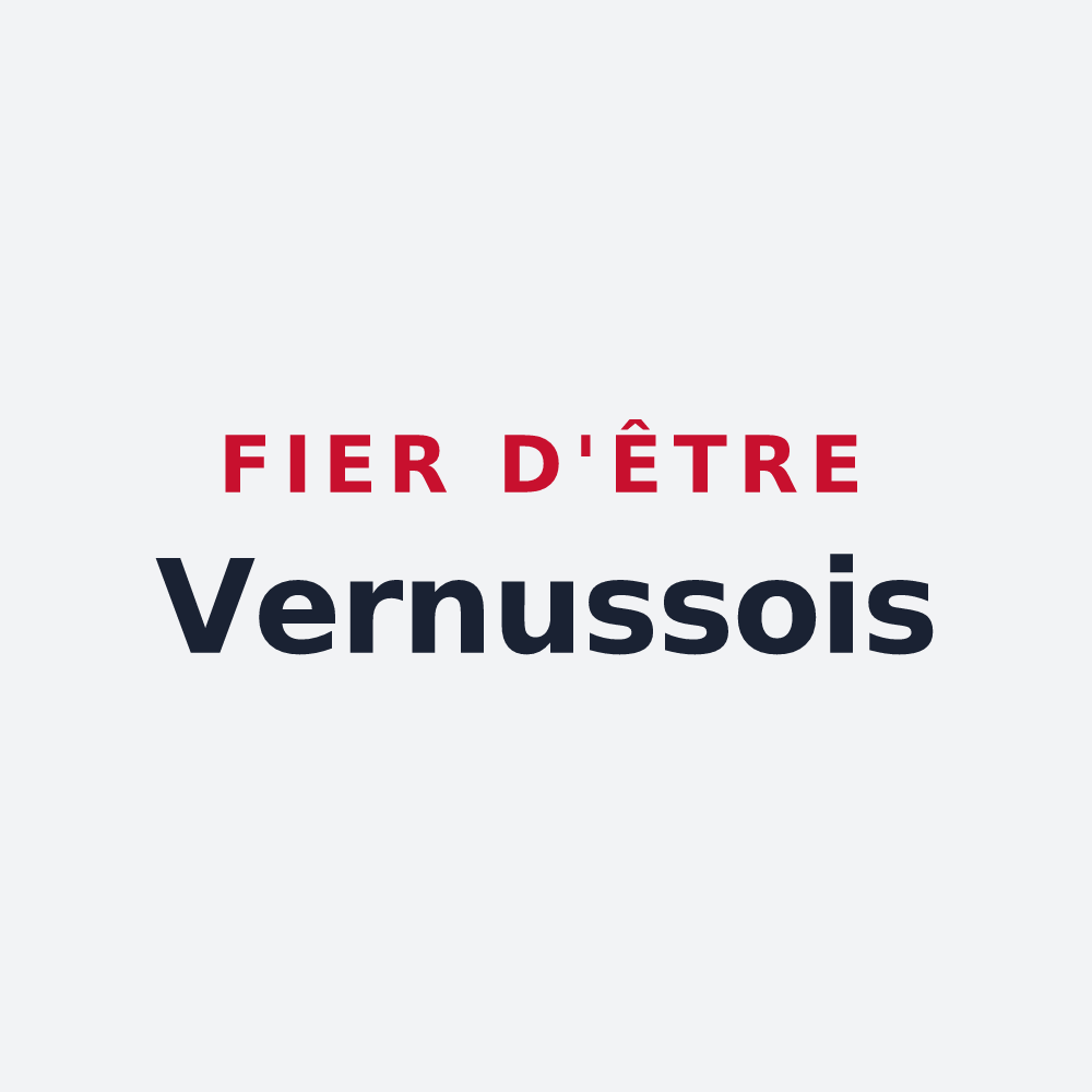Poster « Fier d'être Vernussois » — design pour Vernusse