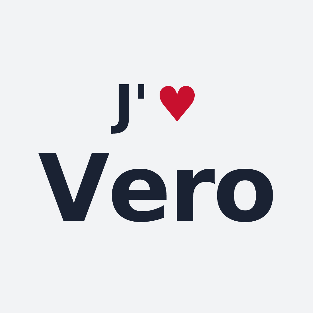 Poster personnalisé Vero — design J'aime Vero