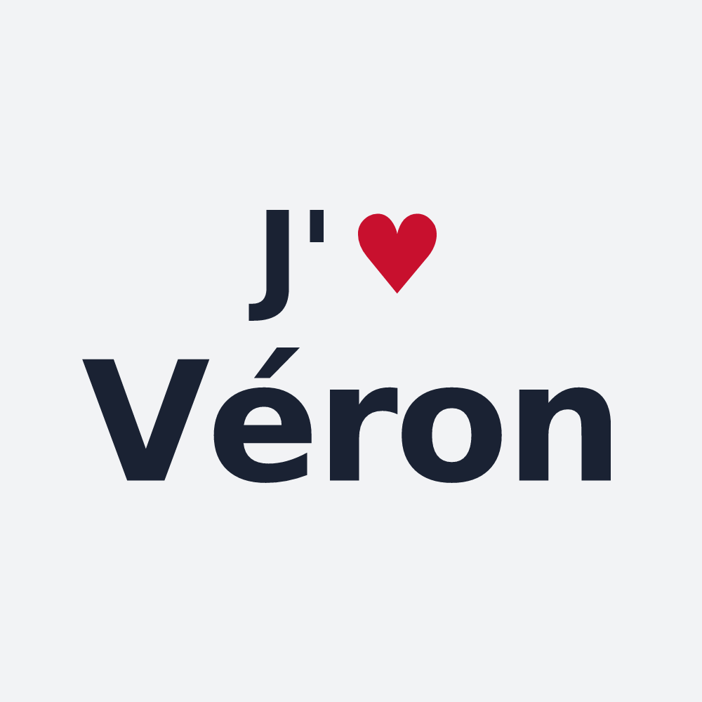 Poster personnalisé Véron — design J'aime Véron