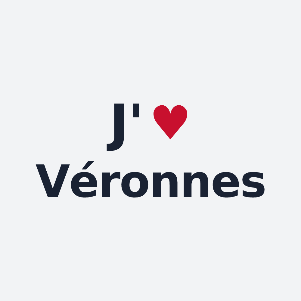 Poster personnalisé Véronnes — design J'aime Véronnes