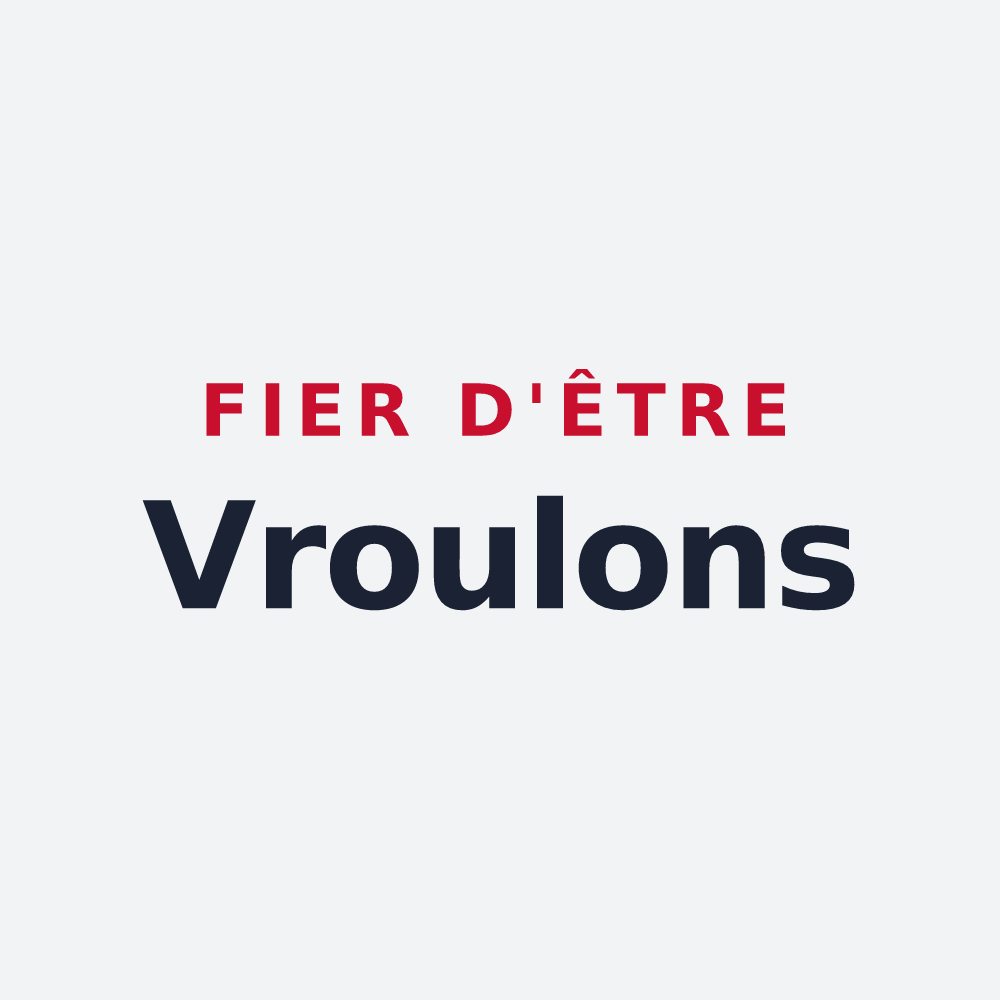 Poster « Fier d'être Vroulons » — design pour Verosvres