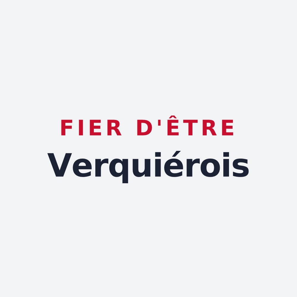 Poster « Fier d'être Verquiérois » — design pour Verquières