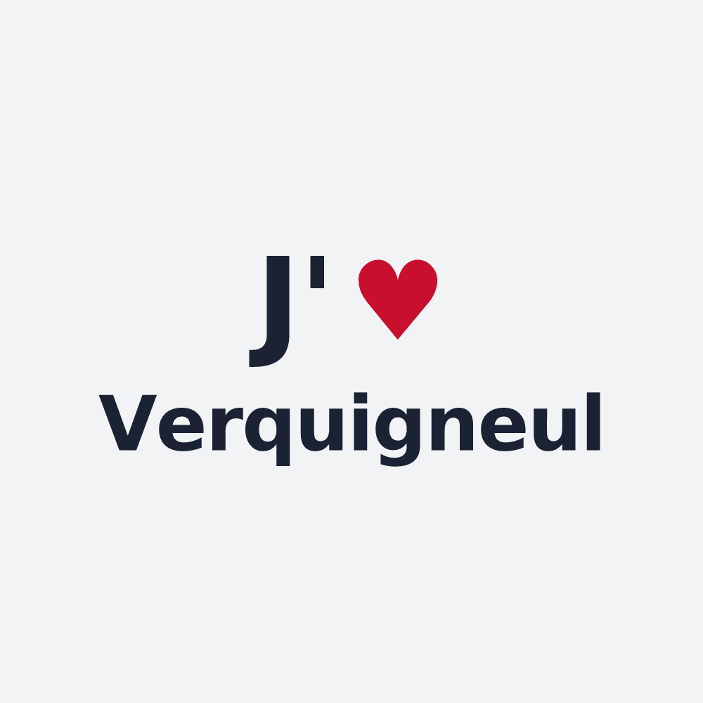 Poster personnalisé Verquigneul — design J'aime Verquigneul