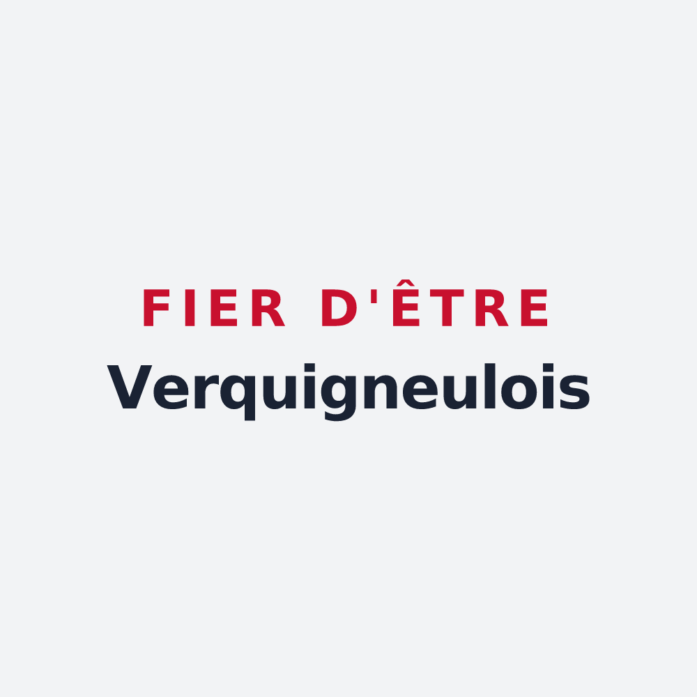 Poster « Fier d'être Verquigneulois » — design pour Verquigneul