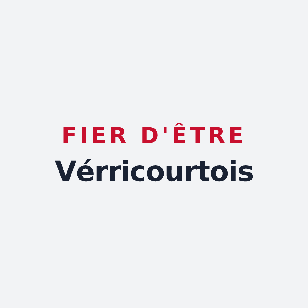 Poster « Fier d'être Vérricourtois » — design pour Verricourt