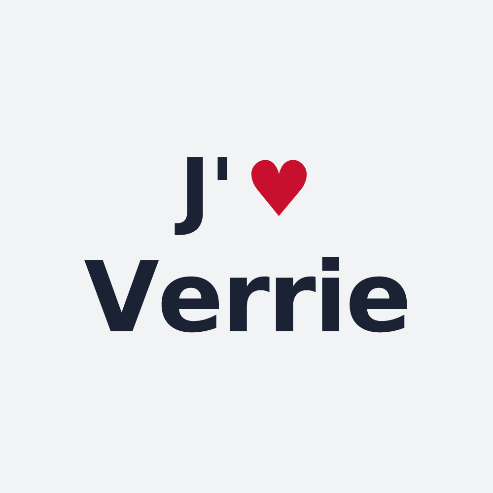 Poster personnalisé Verrie — design J'aime Verrie