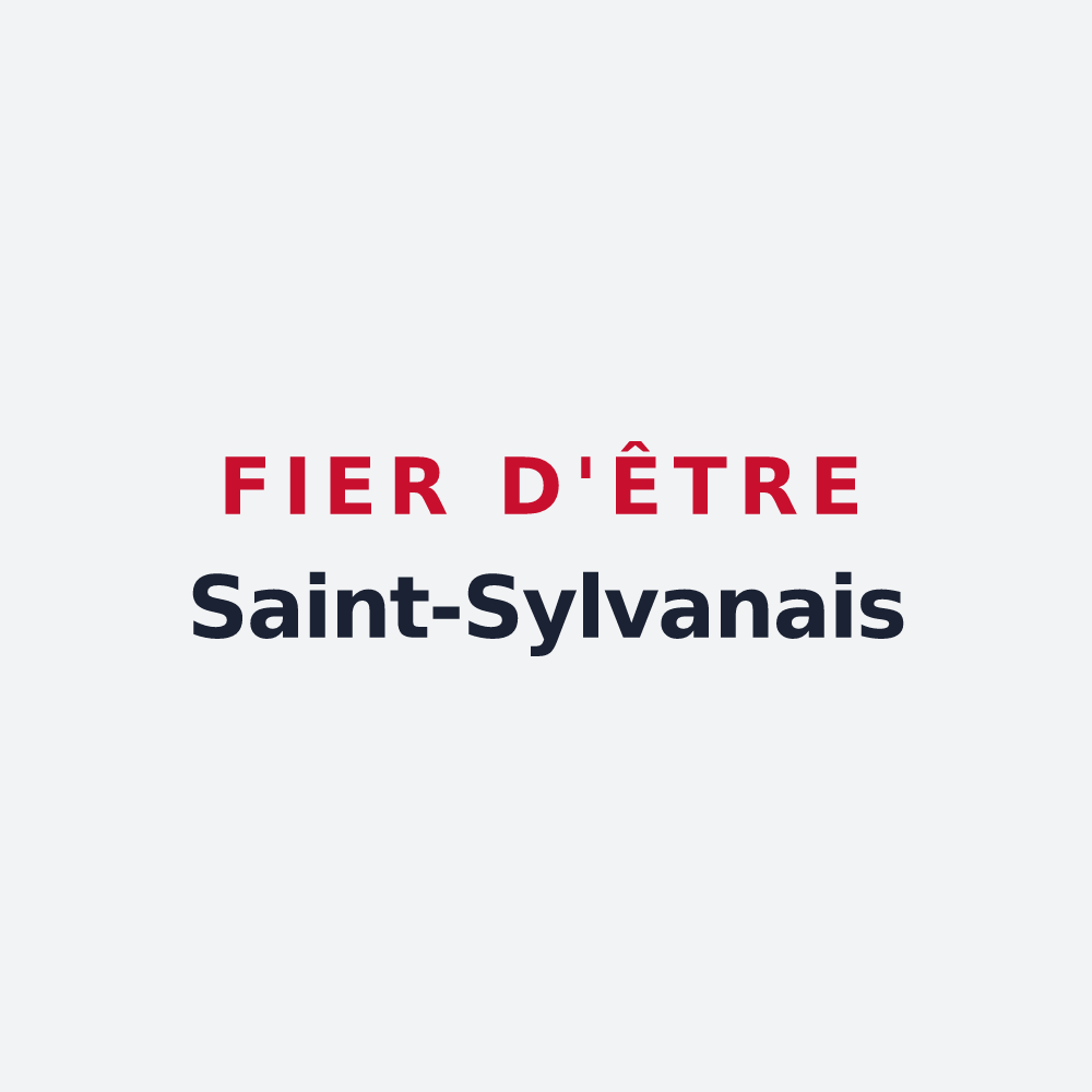 Poster « Fier d'être Saint-Sylvanais » — design pour Verrières-en-Anjou