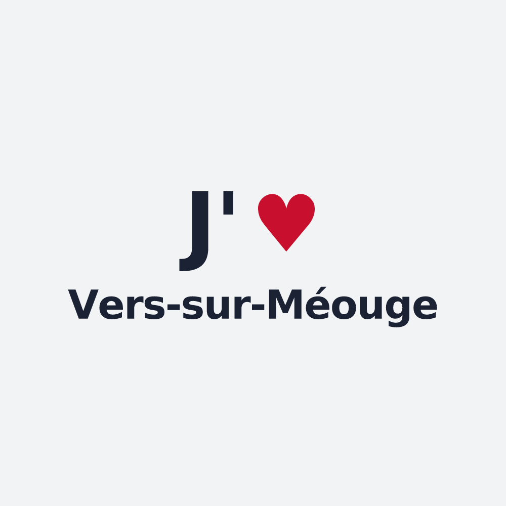 Poster personnalisé Vers-sur-Méouge — design J'aime Vers-sur-Méouge