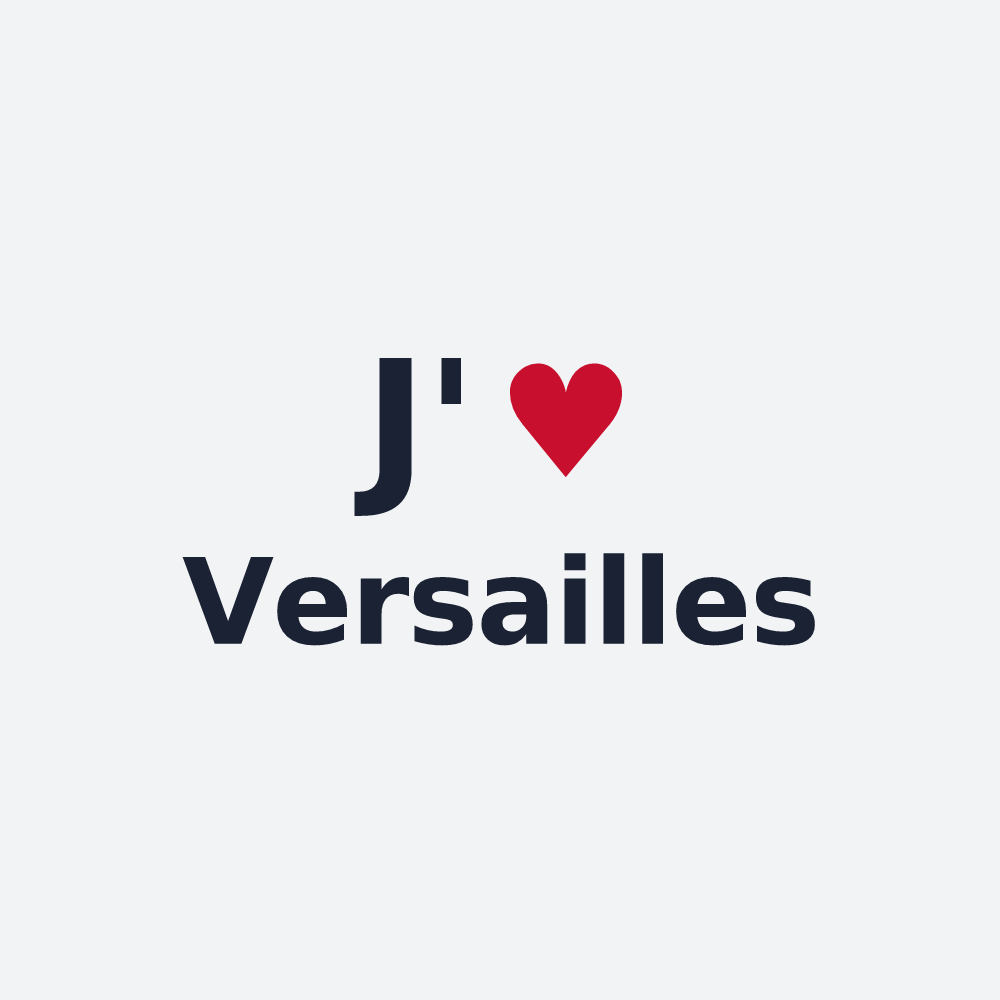 Poster personnalisé Versailles — design J'aime Versailles
