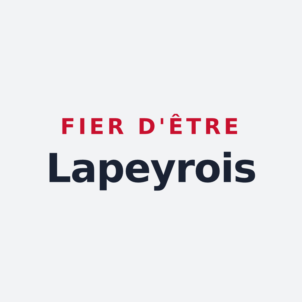 Poster « Fier d'être Lapeyrois » — design pour Versols-et-Lapeyre