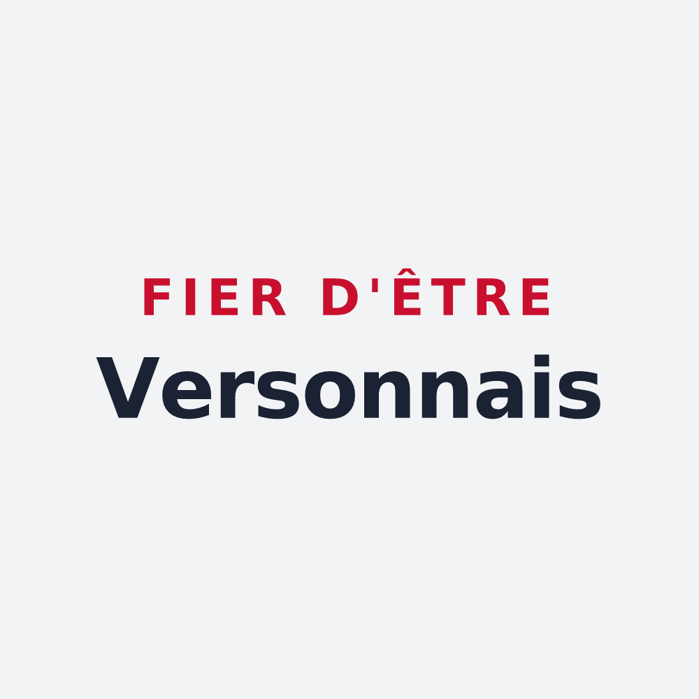 Poster « Fier d'être Versonnais » — design pour Verson
