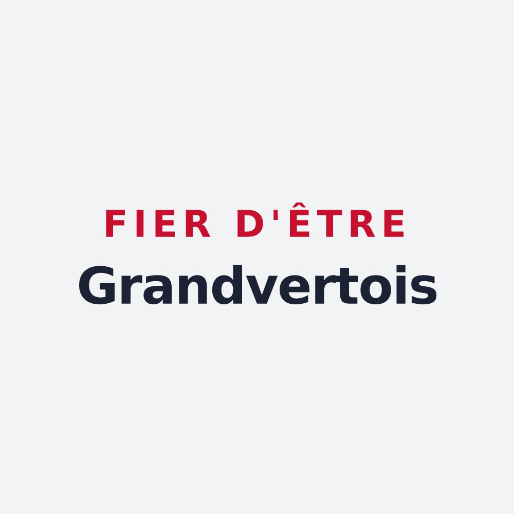 Poster « Fier d'être Grandvertois » — design pour Vert-le-Grand