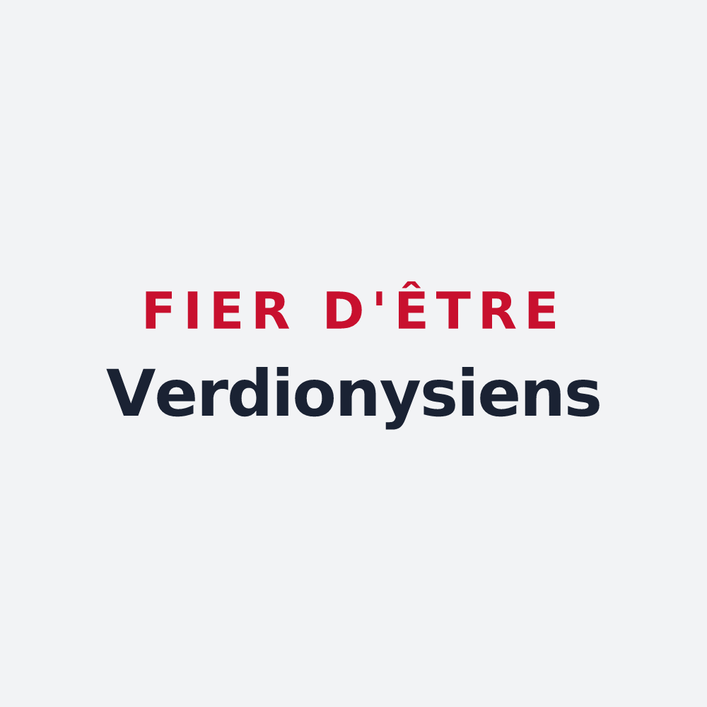 Poster « Fier d'être Verdionysiens » — design pour Vert-Saint-Denis