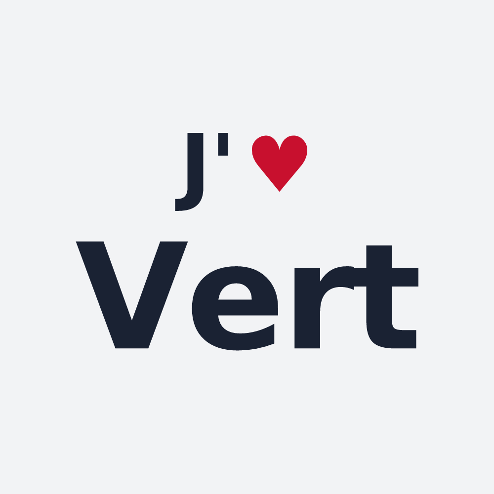 Poster personnalisé Vert — design J'aime Vert