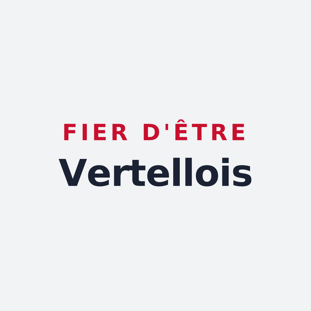 Poster « Fier d'être Vertellois » — design pour Vertault