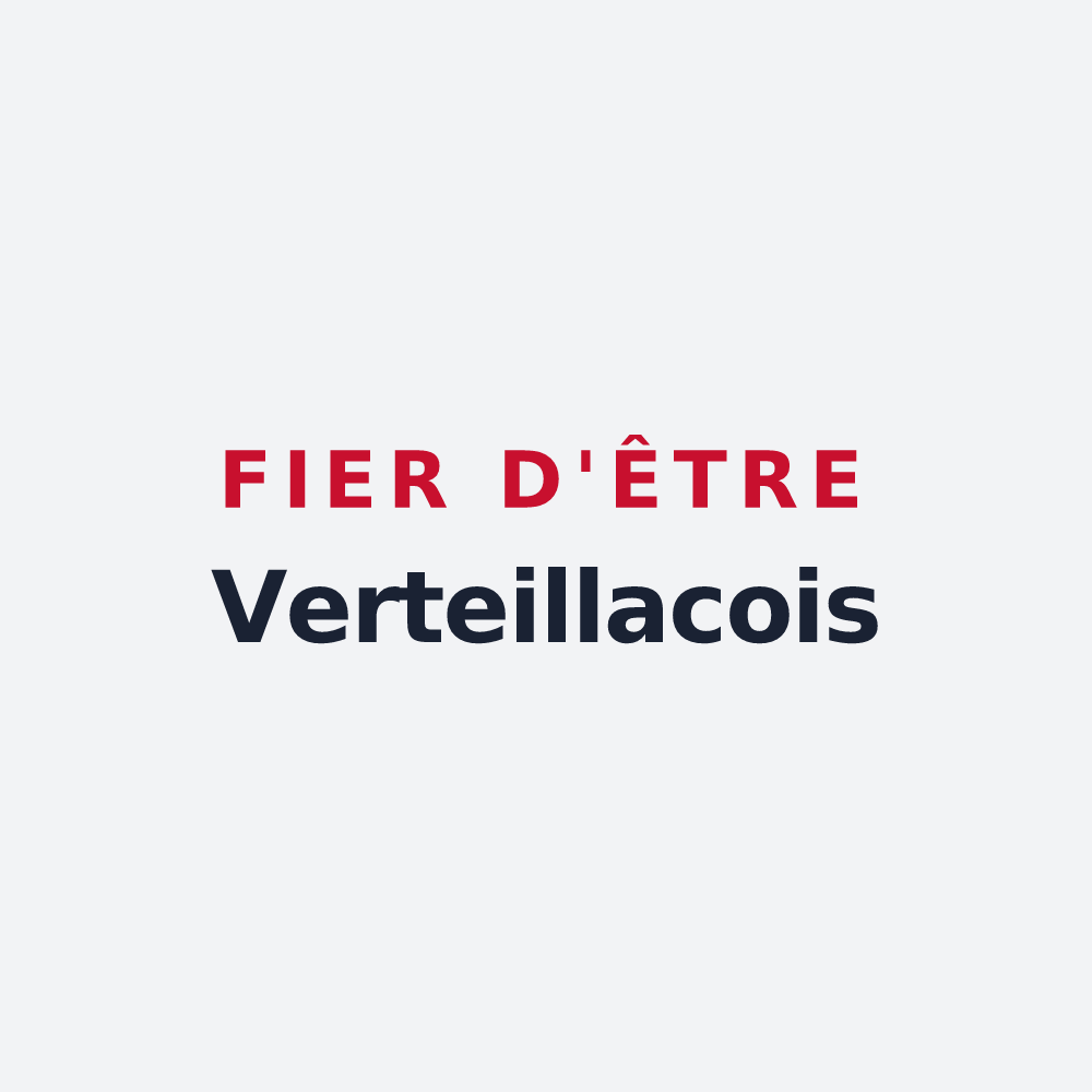 Poster « Fier d'être Verteillacois » — design pour Verteillac