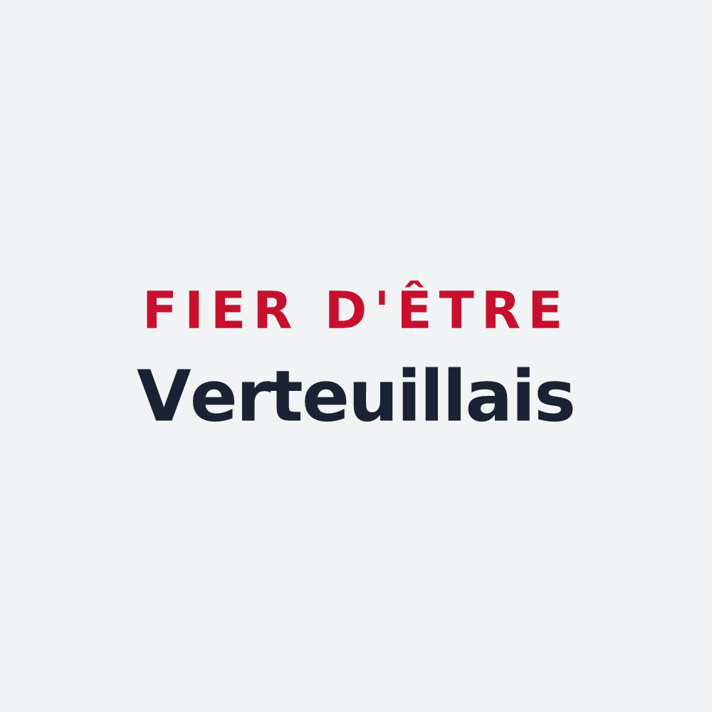 Poster « Fier d'être Verteuillais » — design pour Verteuil-d'Agenais