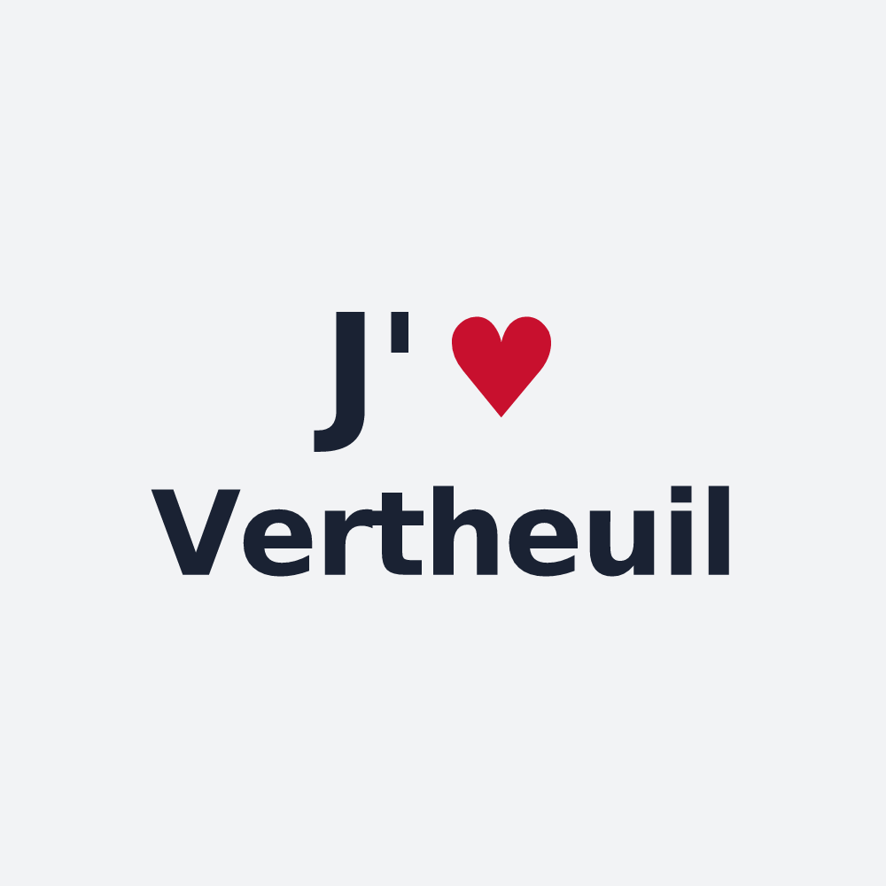Poster personnalisé Vertheuil — design J'aime Vertheuil