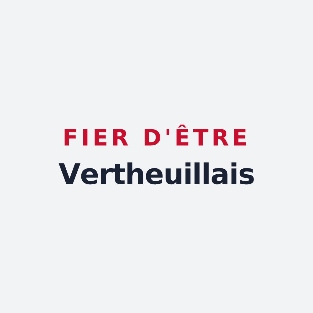 Poster « Fier d'être Vertheuillais » — design pour Vertheuil
