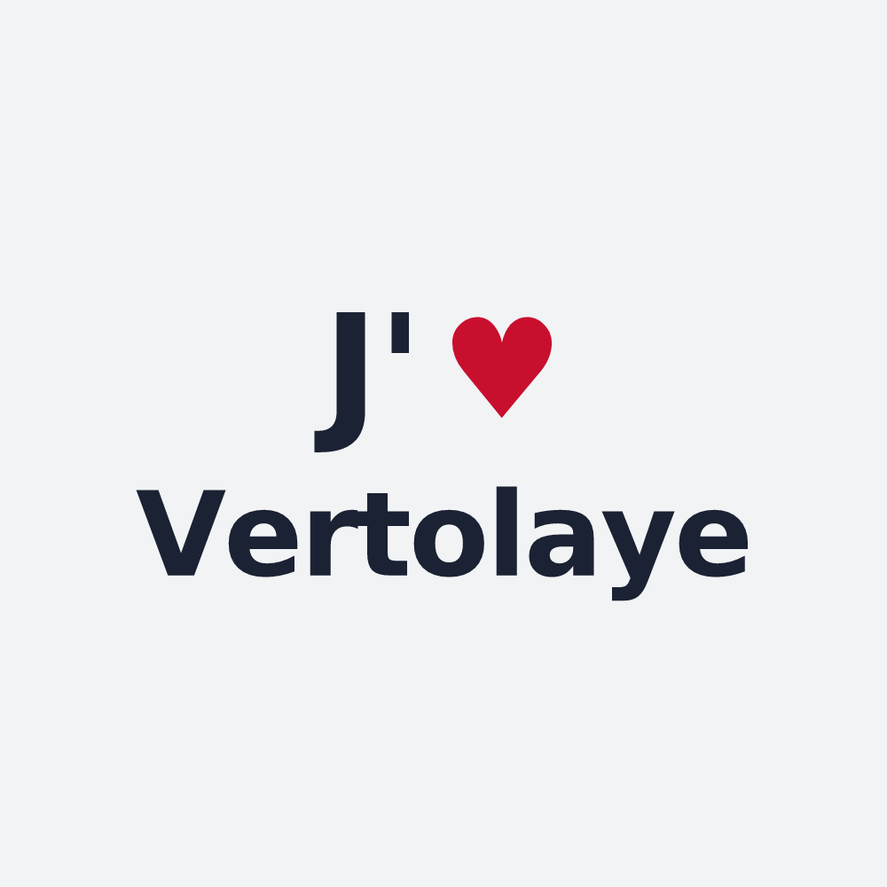 Poster personnalisé Vertolaye — design J'aime Vertolaye