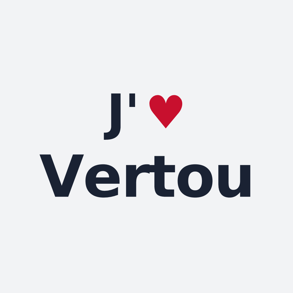 Poster personnalisé Vertou — design J'aime Vertou
