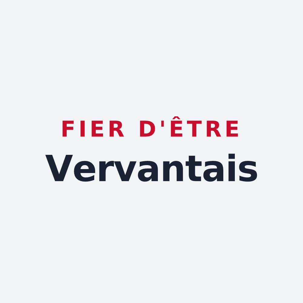 Poster « Fier d'être Vervantais » — design pour Vervant