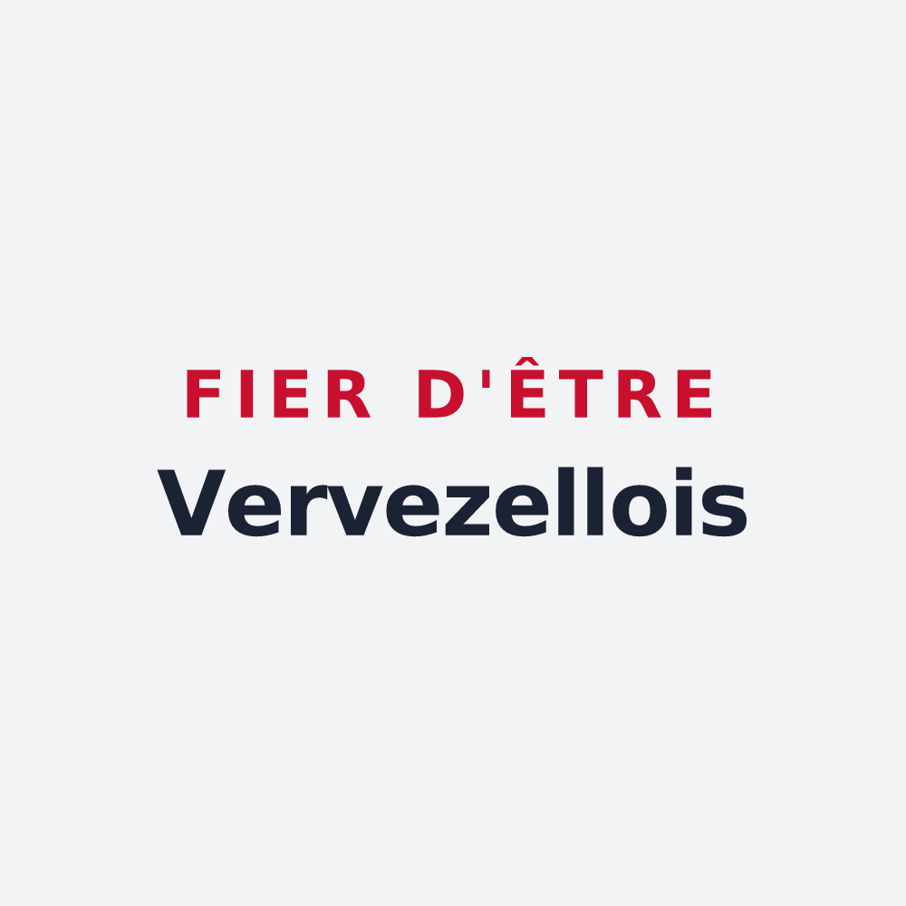 Poster « Fier d'être Vervezellois » — design pour Vervezelle