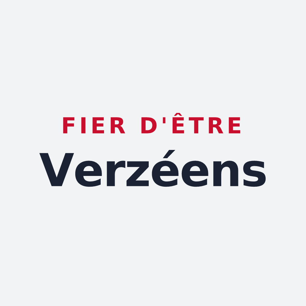 Poster « Fier d'être Verzéens » — design pour Verzé