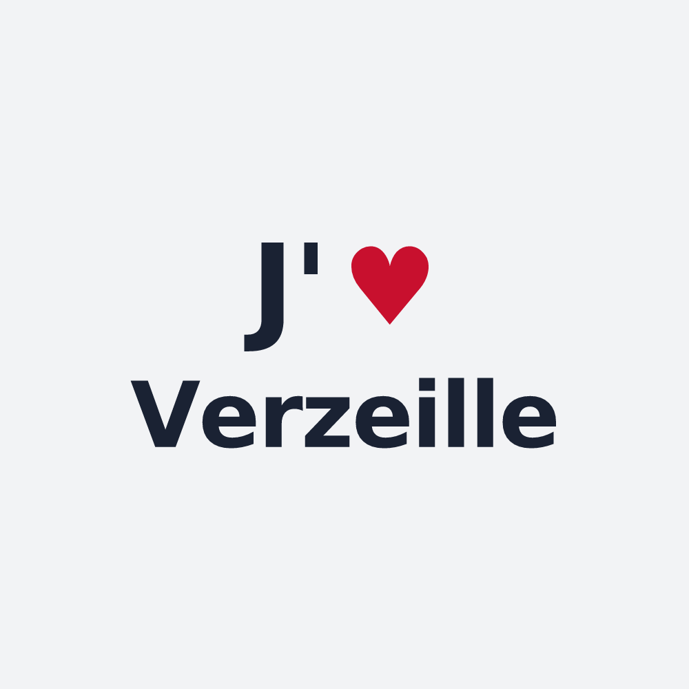 Poster personnalisé Verzeille — design J'aime Verzeille