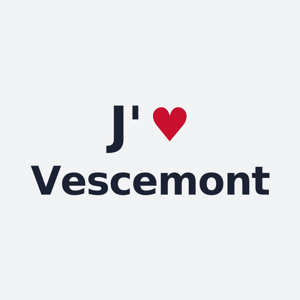Poster personnalisé Vescemont — design J'aime Vescemont