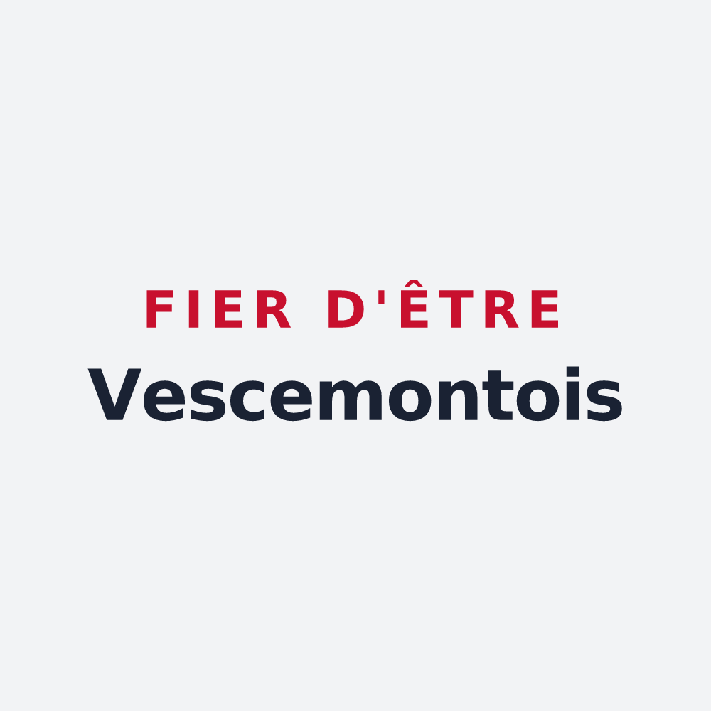 Poster « Fier d'être Vescemontois » — design pour Vescemont