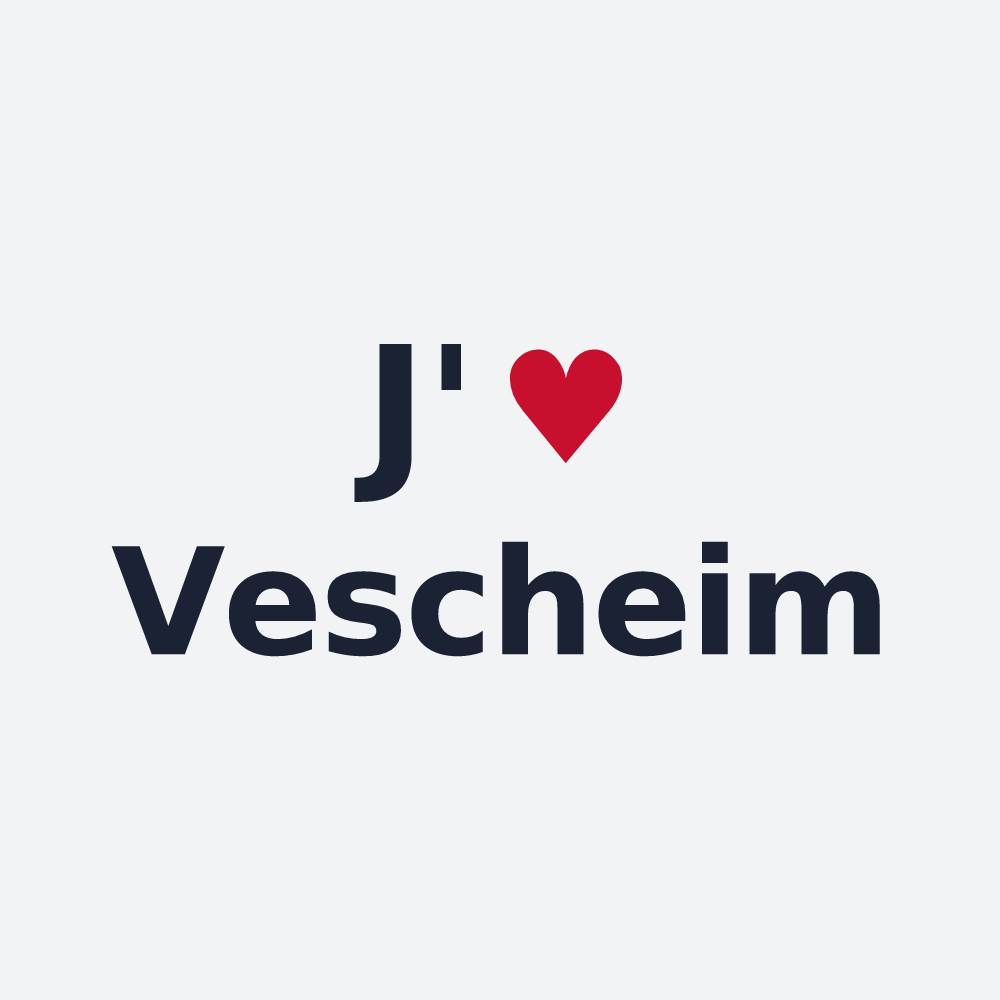 Poster personnalisé Vescheim — design J'aime Vescheim