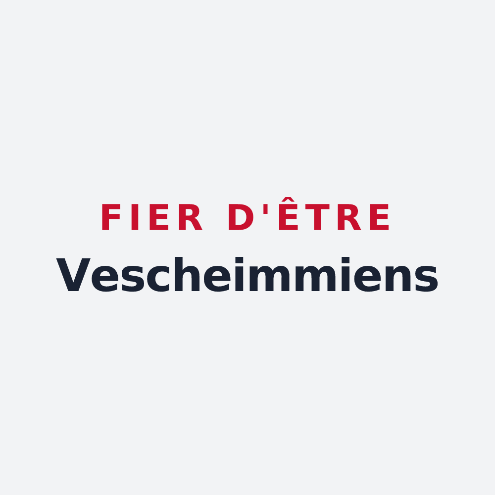 Poster « Fier d'être Vescheimmiens » — design pour Vescheim
