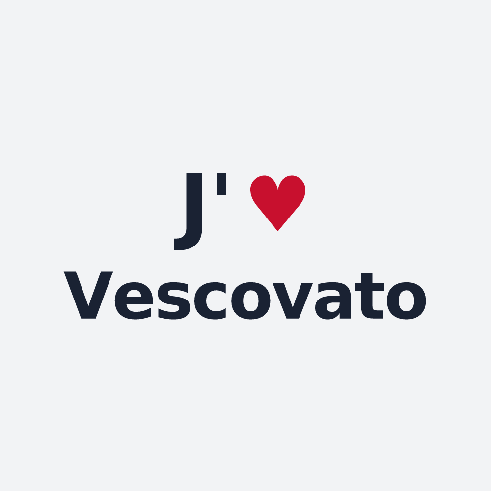 Poster personnalisé Vescovato — design J'aime Vescovato