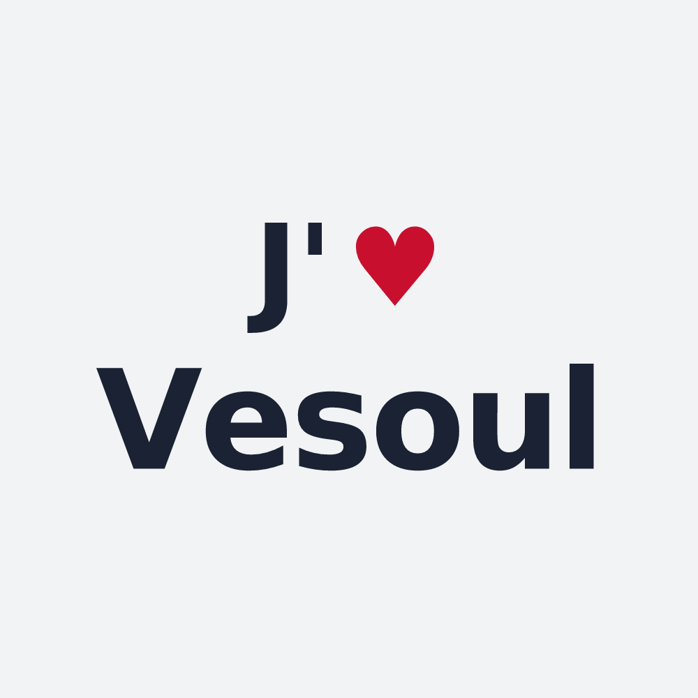 Poster personnalisé Vesoul — design J'aime Vesoul