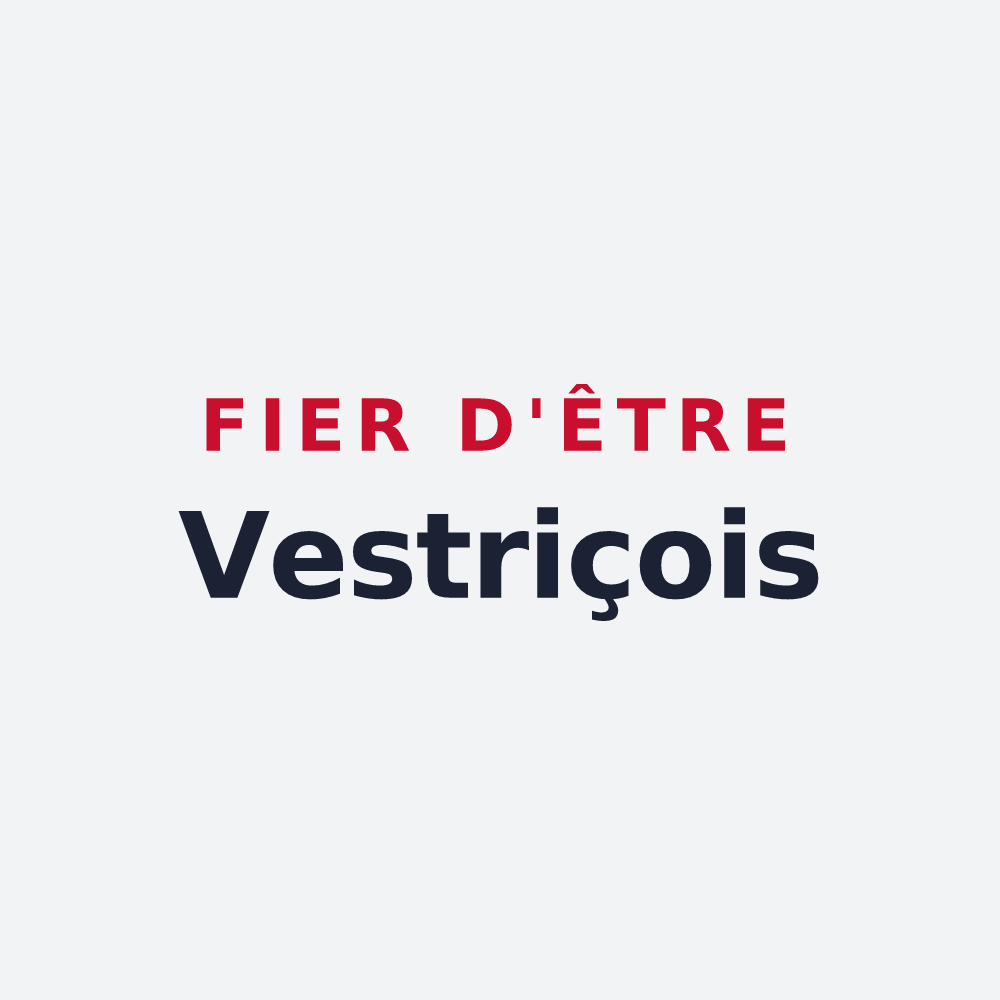 Poster « Fier d'être Vestriçois » — design pour Vestric-et-Candiac
