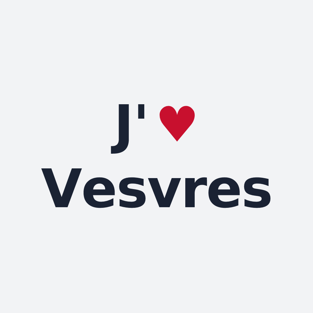 Poster personnalisé Vesvres — design J'aime Vesvres